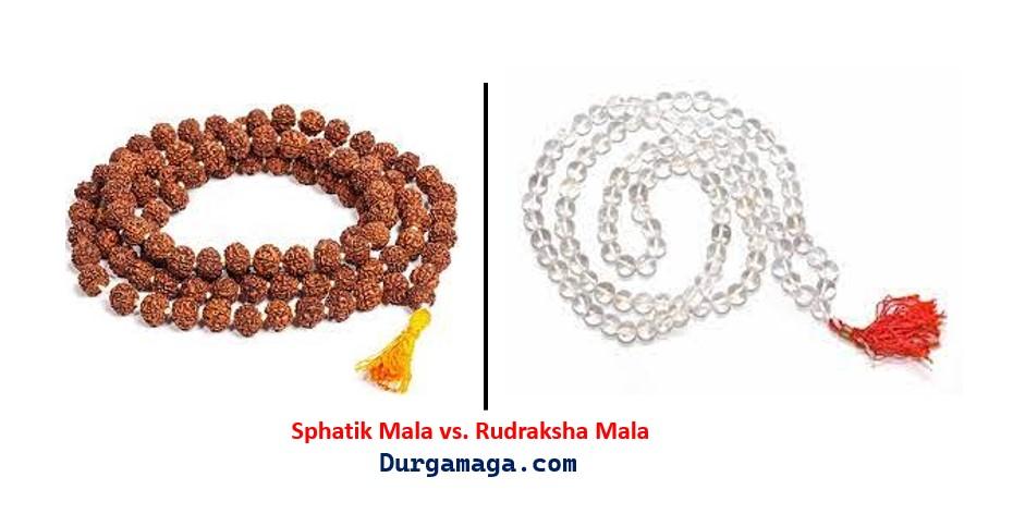 Sphatik Mala vs. Rudraksha Mala